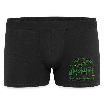 Altersteilzeit Garten Bereit für die Gartenarbeit - Männer Boxer Shorts - Schwarz - Vorne