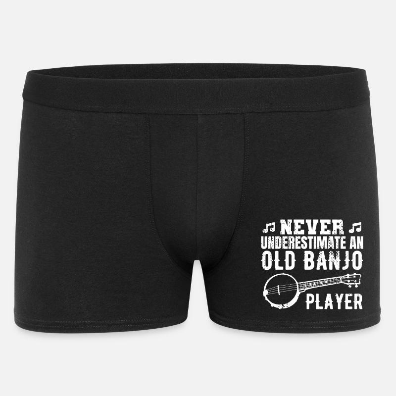 Banjo Großvater - Männer Boxer Shorts - Schwarz