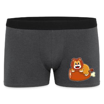 Löwe Fleisch - Männer Boxer Shorts - Anthrazit - Vorne