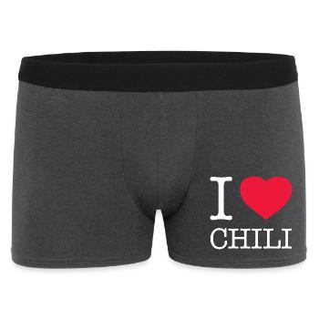 J’ADORE LE CHILI - Boxer Homme - charbon - Devant