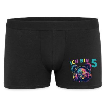 Koalabär Koalabären Koala 5 Geburtstag 5 Jahre - Männer Boxer Shorts - Schwarz - Vorne