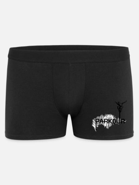 Parkour Ninja - black-white - Men's Boxer Shorts - black