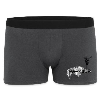 Parkour Ninja - noir-blanc - Boxer Homme - charbon - Devant