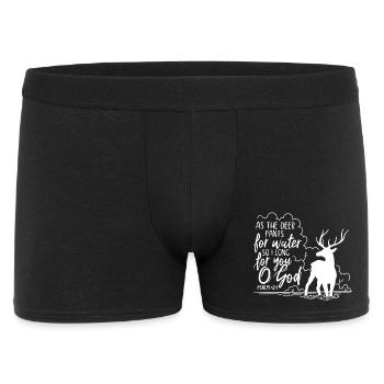 Comme le cerf halète pour l’eau - Boxer Homme - noir - Devant