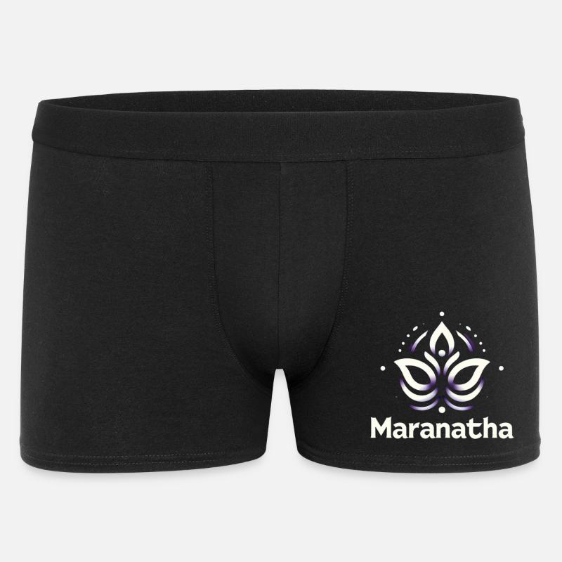 Maranatha Christ arrive bientôt - Boxer Homme - noir