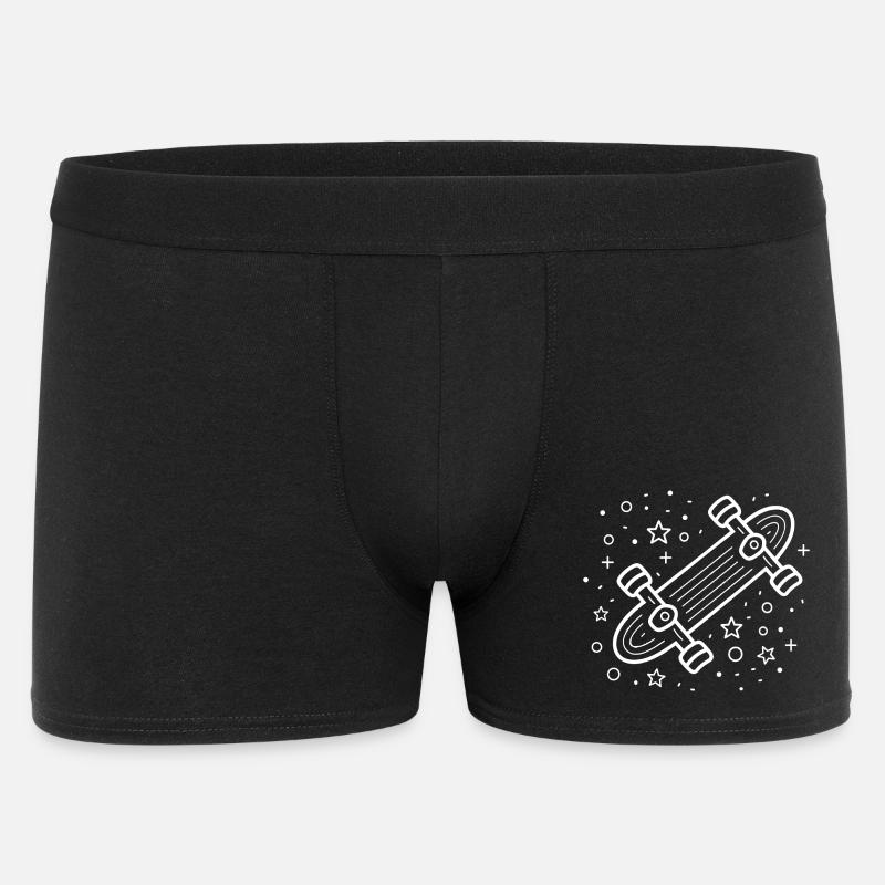 Skateboarding Comic - Männer Boxer Shorts - Schwarz