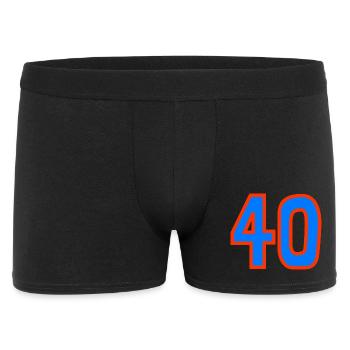 40. 40 YEARS. 40th ANNIVERSARY. 40 YEARS ANNIVERSARY. - Men's Boxer Shorts - black - Front