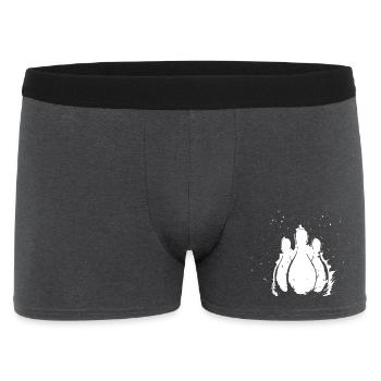 Bowling - Men's Boxer Shorts - charcoal grey - Front