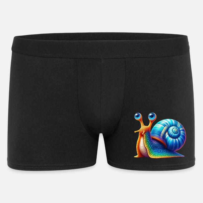 Snail - Men's Boxer Shorts - black