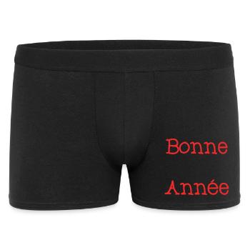 BONNE ANNEE. SAINT SYLVESTRE - Boxer Homme - noir - Devant