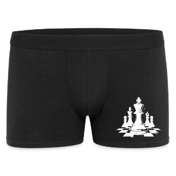 Dessin de pièces d’échecs - Boxer Homme - noir - Devant