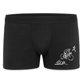 Swimming Cycling Running - Men's Boxer Shorts - black - Front