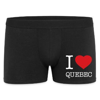 I LOVE QUEBEC - Men's Boxer Shorts - black - Front