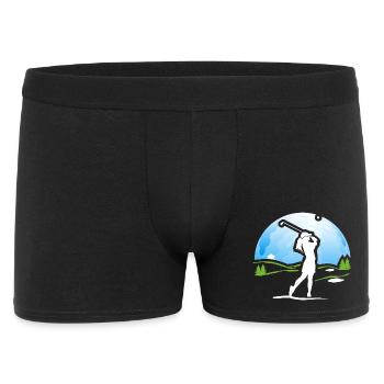 Golfeur Golf Golf Shirt Cadeau - Boxer Homme - noir - Devant
