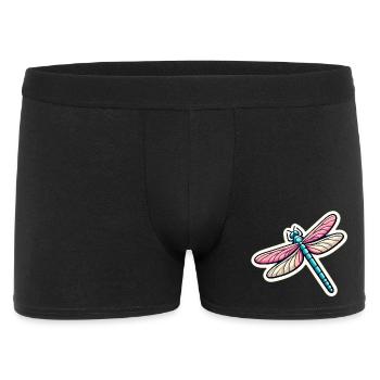 Libellule au pastel - Boxer Homme - noir - Devant
