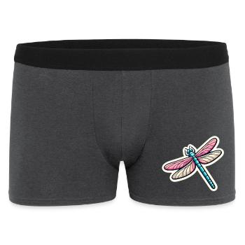 Libellule au pastel - Boxer Homme - charbon - Devant
