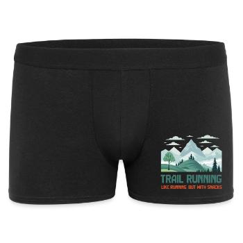 Trailrunning - Männer Boxer Shorts - Schwarz - Vorne