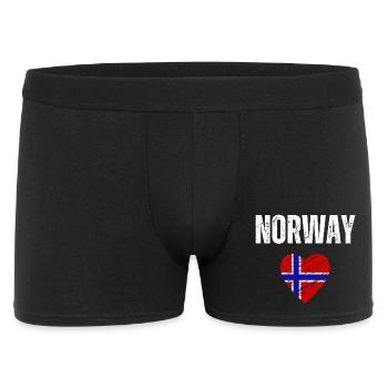 I love Norway, flag of Norway - Men's Boxer Shorts - black - Front