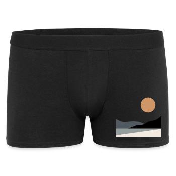 Paysage abstrait - Boxer Homme - noir - Devant