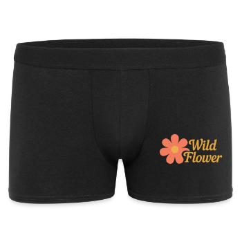 Wildflower illustration for nature lovers - Men's Boxer Shorts - black - Front
