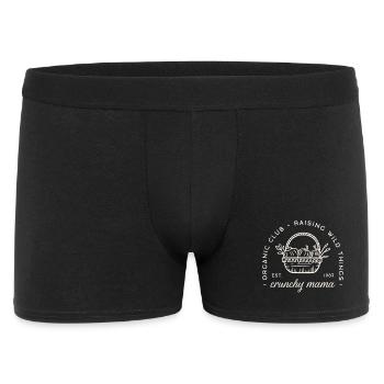 Crunchy mama organic moms club funny homestead - Men's Boxer Shorts - black - Front