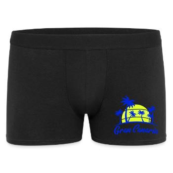 Gran Canaria sunset with palm trees - Men's Boxer Shorts - black - Front