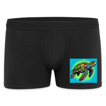 turtle - Men's Boxer Shorts - black - Front