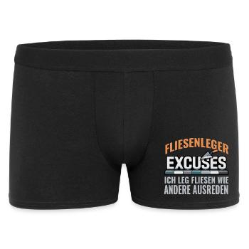 Tiler Saying Humor Shirt - Men's Boxer Shorts - black - Front