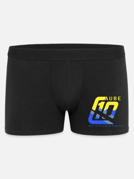 Logo 10 Aube - Boxer Homme - noir