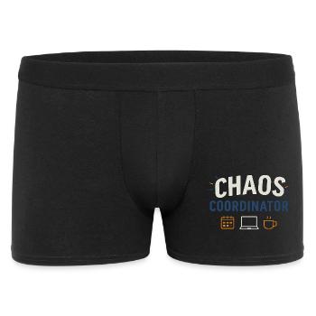 Coordinateur du Chaos – Chemise Funny Sayings pour Elt - Boxer Homme - noir - Devant