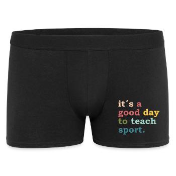 it ́s a good day to teach sport - Teacher - Lehrer - Men's Boxer Shorts - black - Front