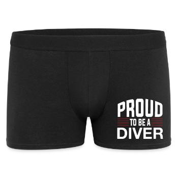 Proud Diver - Men's Boxer Shorts - black - Front