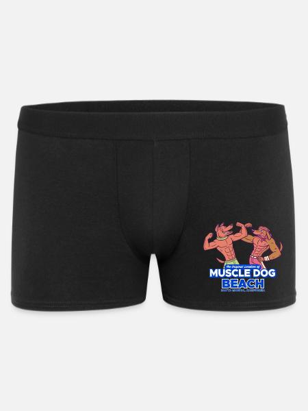 Muscle Dog Beach Santa Monica - Men's Boxer Shorts - black
