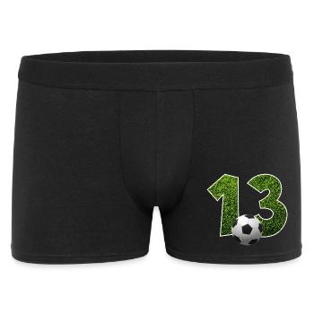 NO. 13 NUMBER 13 FOOTBALL 13TH BIRTHDAY - Men's Boxer Shorts - black - Front