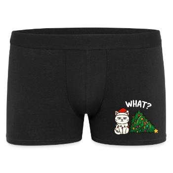 Lumières de Noël Annyoed Cat - Boxer Homme - noir - Devant