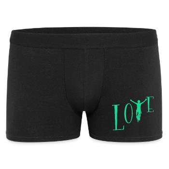 Liebe Radfahren - Männer Boxer Shorts - Schwarz - Vorne