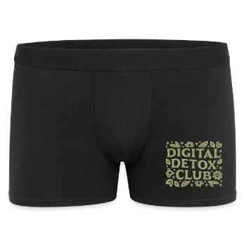 Club de détox numérique esthétique de pleine conscience bien-être - Boxer Homme - noir - Devant