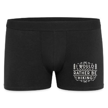 Hiker funny sarcastic I would rather be hiking - Men's Boxer Shorts - black - Front