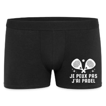I can't I have padel - Men's Boxer Shorts - black - Front