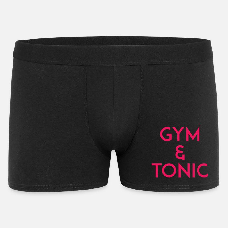 Gym & Tonic - Männer Boxer Shorts - Schwarz