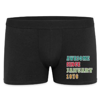 Anniversaire janvier 1976 Cadeau Vintage Limited - Boxer Homme - noir - Devant
