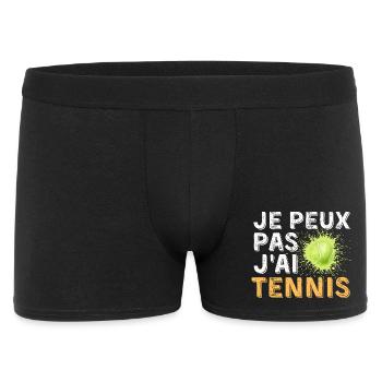 Graphic Original Je Peux Pas J'Ai Tennis - Boxer Homme - noir - Devant