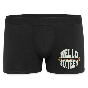Hello Sixteen 16 Years Retro - Men's Boxer Shorts - black - Front