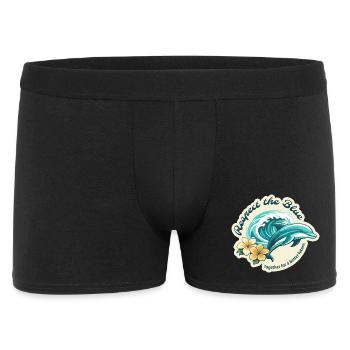 Protect the Blue - Dolphin - Men's Boxer Shorts - black - Front