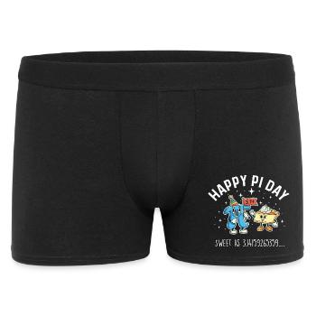 Happy Pi Day Sweet As 3.14 Math Meme - Men's Boxer Shorts - black - Front