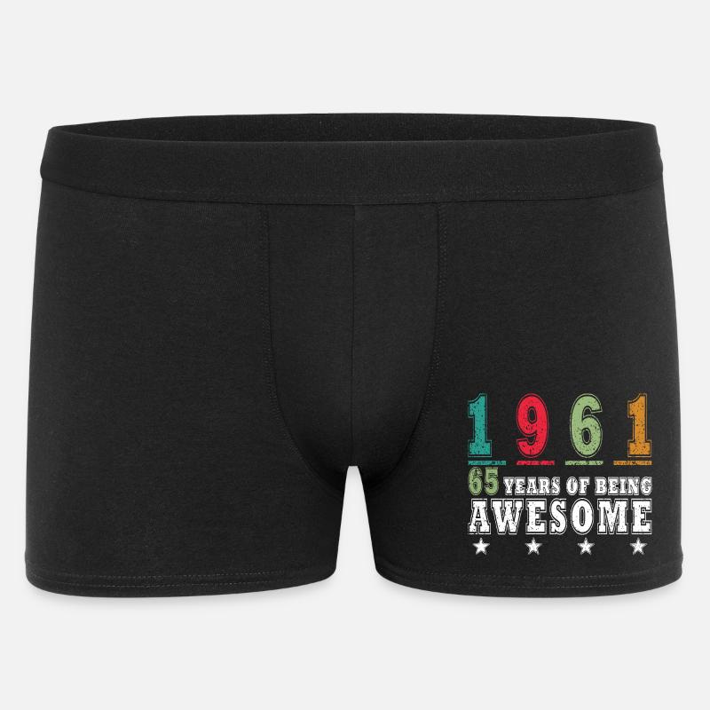 65TH BIRTHDAY ORIGINAL 1961 - Men's Boxer Shorts - black