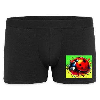 Marienkäfer - Männer Boxer Shorts - Schwarz - Vorne