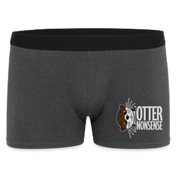 Otter Nonsense Funny Pun Otter Love Saying - Men's Boxer Shorts - charcoal grey - Front