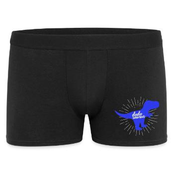 Dadasaurus Lustiger Vater Dinosaurier T-Rex - Männer Boxer Shorts - Schwarz - Vorne
