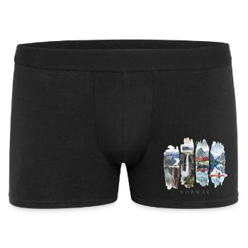 Norway Holiday Travel – Fjord & Wilderness Motif - Men's Boxer Shorts - black - Front